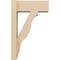 Ekena Millwork 6-in W x 14-in D x 22-in H Funston Block Rough Cedar Woodgrain TimberThane Outlooker, Primed Tan OUTUR060X14X22FST44RCPR - alternate 2